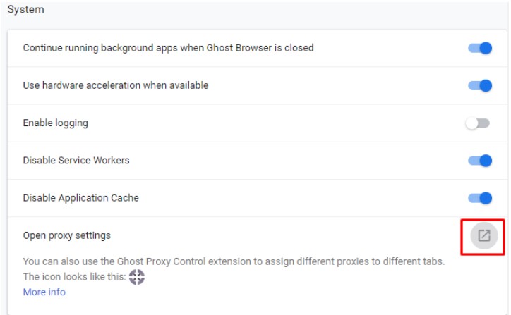 How to Configure Proxy Settings on Ghost Browser